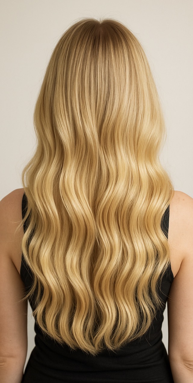 Balayage caramel lumineux - Avant